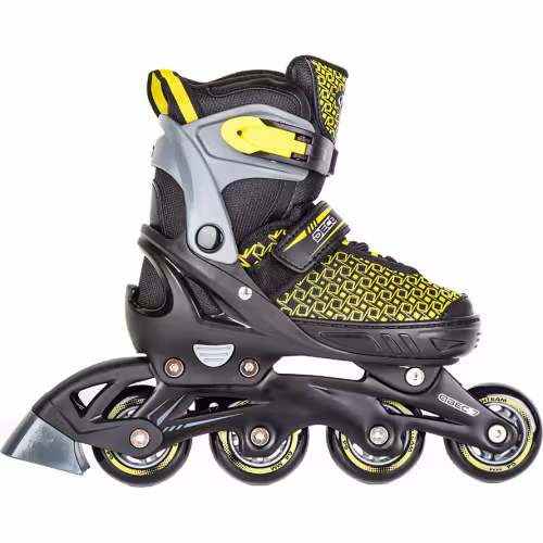 Роликовые коньки Tech Team Deco жёлтый, размер S, 33-36