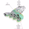 Роликовые коньки Tech Team Octava морская волна, размер L, 39-42