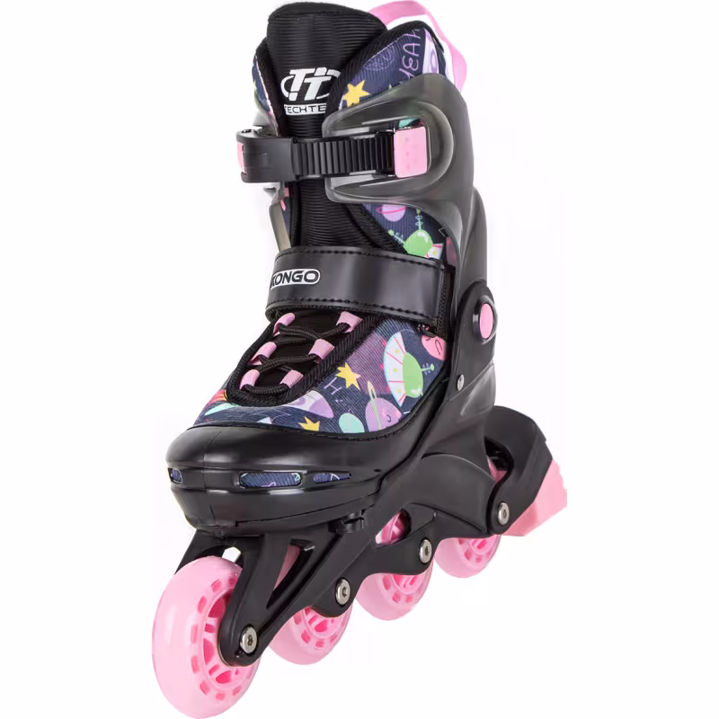 Роликовые коньки Tech Team Kongo розовый, размер S, 30-33
