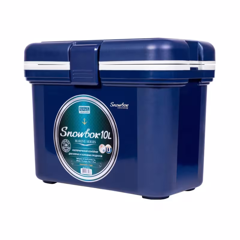 Термобокс Camping World Snowbox Marine, 10 л, синий/белый
