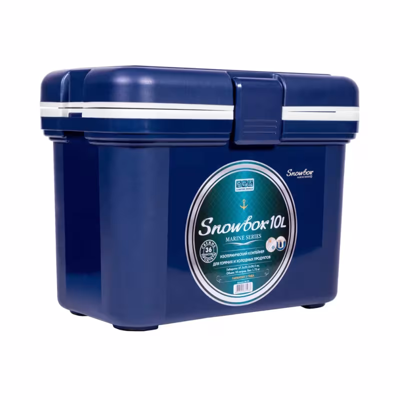 Термобокс Camping World Snowbox Marine, 10 л, синий/белый