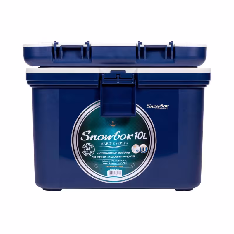 Термобокс Camping World Snowbox Marine, 10 л, синий/белый