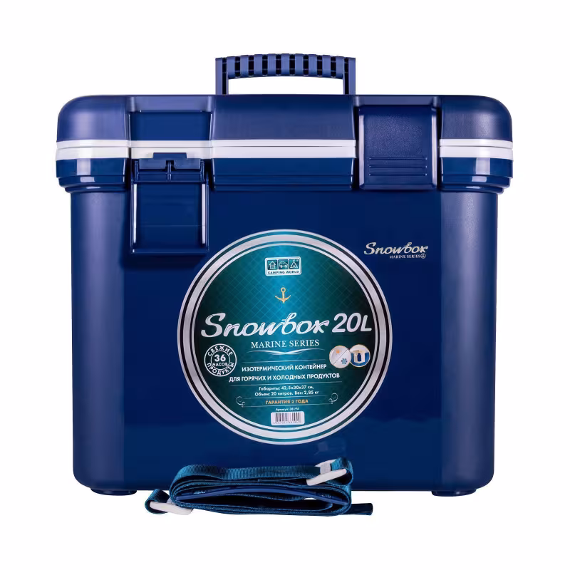 Термобокс Camping World Snowbox Marine, 20 л, синий/белый