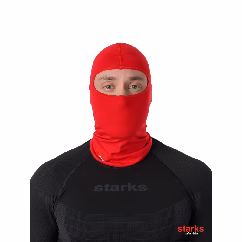 Подшлемник-балаклава Starks Light, хлопок, красный