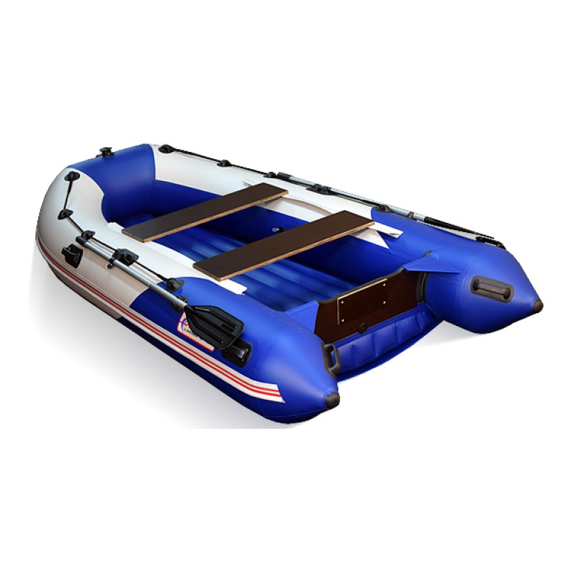 Надувная лодка ПВХ HunterBoat Stels 315 Aero, НДНД, синий/белый 