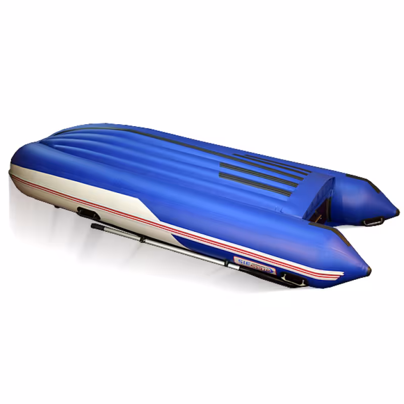 Надувная лодка ПВХ HunterBoat Stels 315 Aero, НДНД, синий/белый