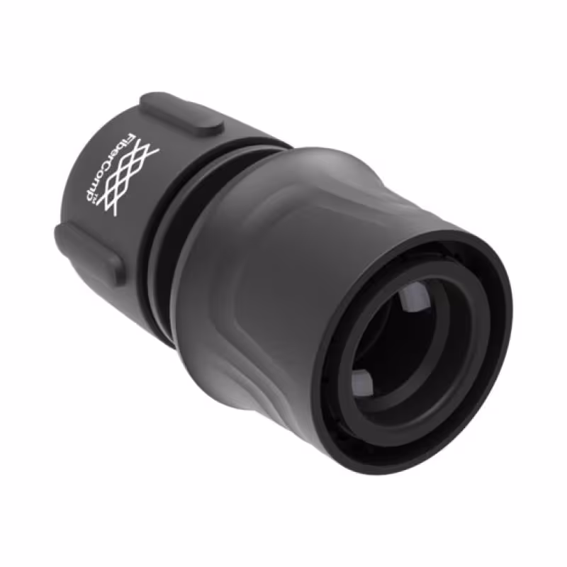 Коннектор с аквастопом для шланга Fiskars FiberComp 1054789, 1/2-5/8" 