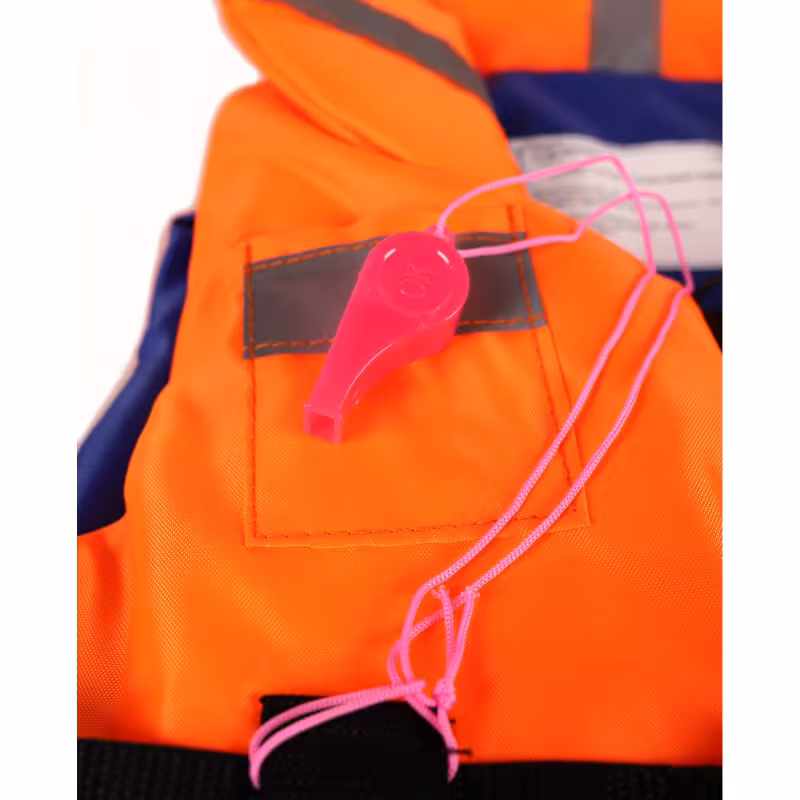 Жилет спасательный детский с подголовником Gaoksa, до 30 кг, оранжевый, ГОСТ Р58108-2019, подходит для ГИМС