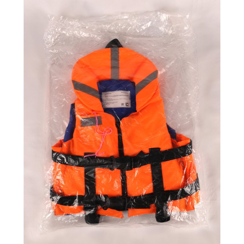 Жилет спасательный детский с подголовником Gaoksa, до 30 кг, оранжевый, ГОСТ Р58108-2019, подходит для ГИМС