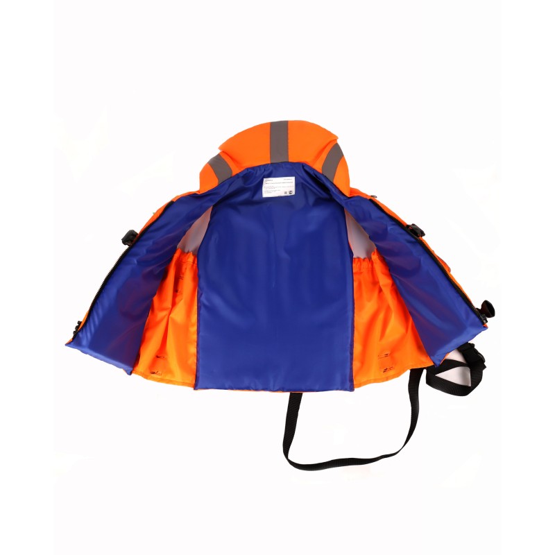 Жилет спасательный с подголовником Gaoksa, до 90 кг, оранжевый, ГОСТ Р58108-2019, подходит для ГИМС