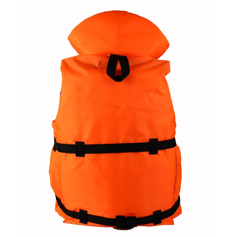 Жилет спасательный с подголовником Gaoksa, до 110 кг, оранжевый, ГОСТ Р58108-2019, подходит для ГИМС