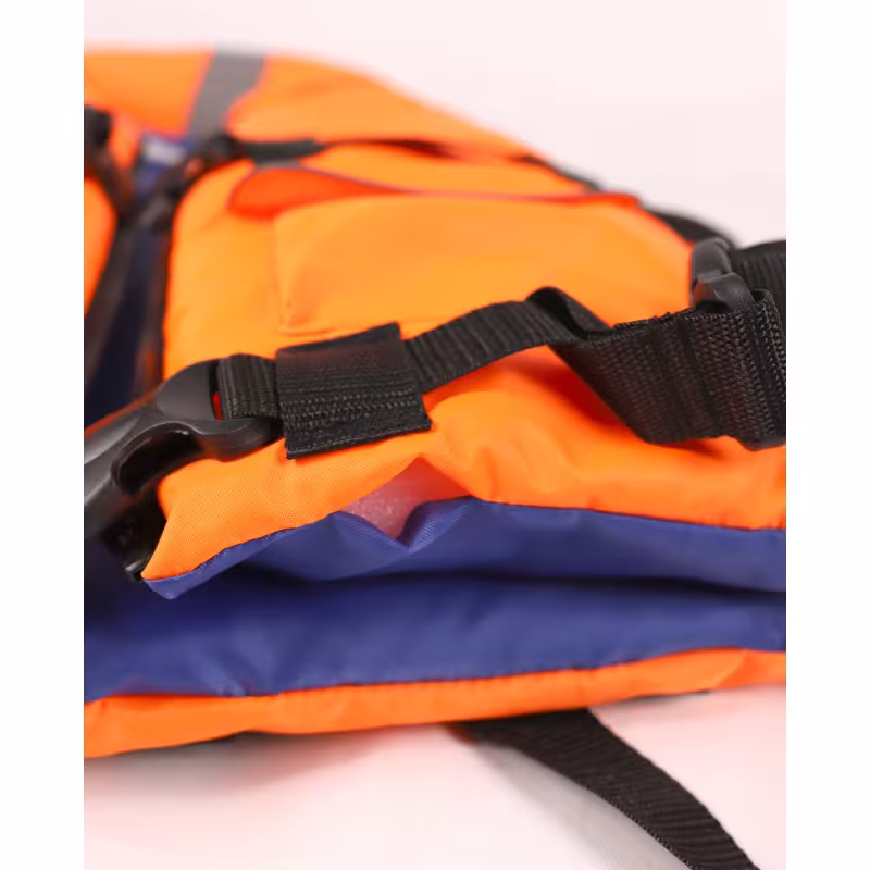 Жилет спасательный с подголовником Gaoksa, до 110 кг, оранжевый, ГОСТ Р58108-2019, подходит для ГИМС