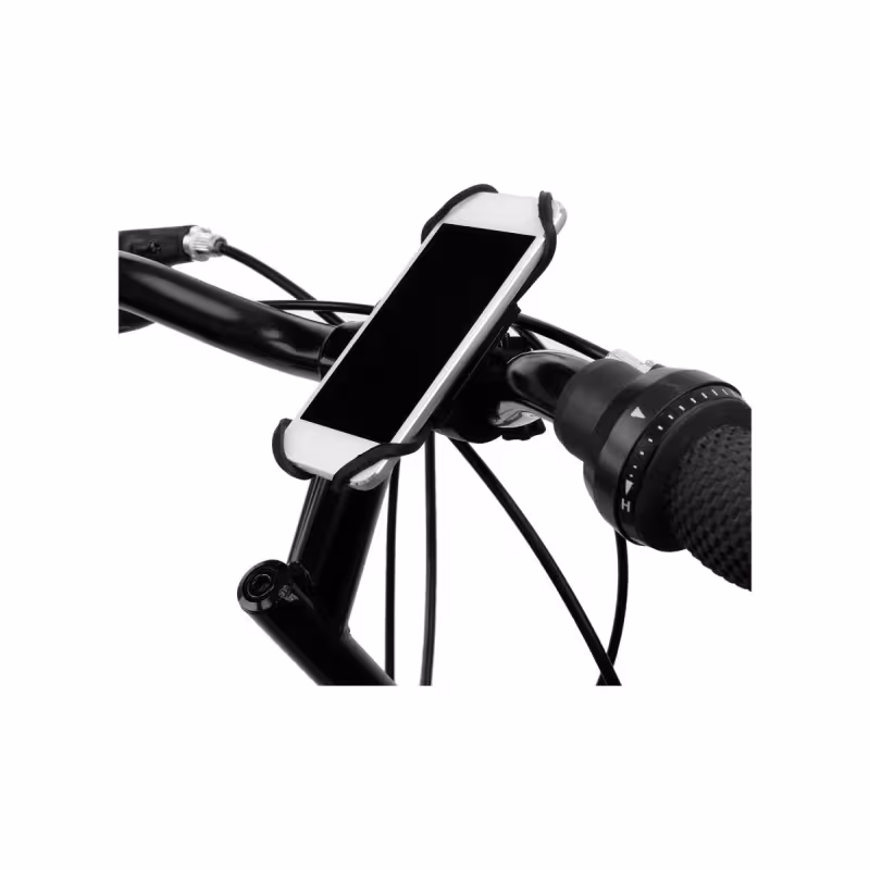 Держатель для смартфона на руль STG JY-530-8 Х98557, алюминий/силикон, черный 