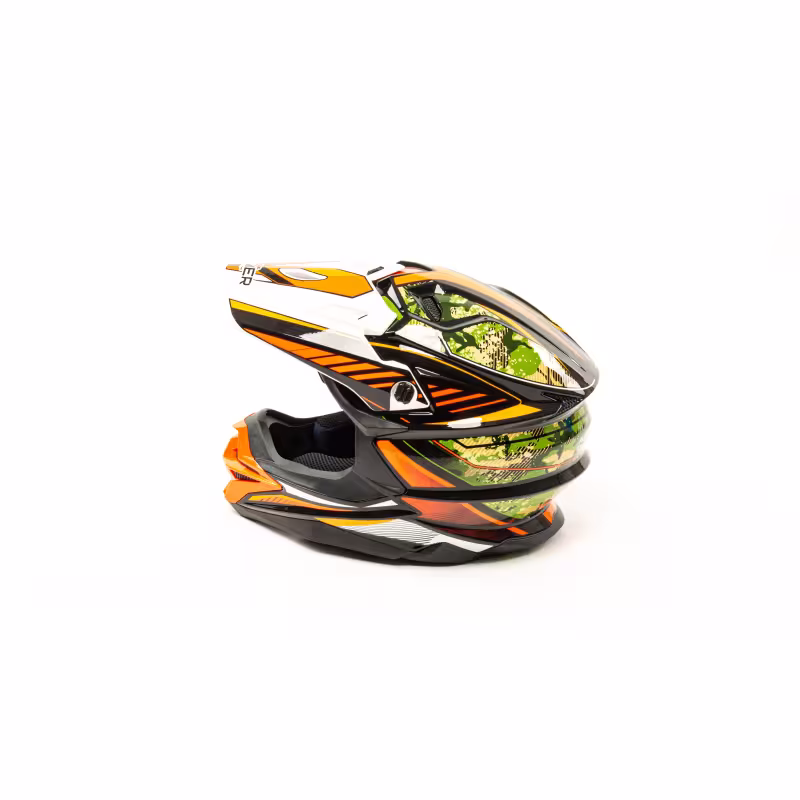 Мотошлем Hizer J6803, черный/оранжевый, размер  XL