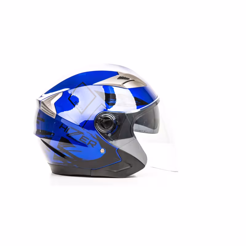 Мотошлем Hizer B208, синий/черный, размер XL