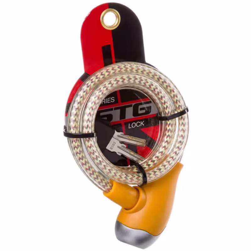 Замок противоугонный STG TY560-1 Х87803, 10х1000 мм