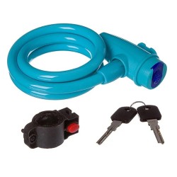 Замок противоугонный STG TY59, 10/1000 мм, синий