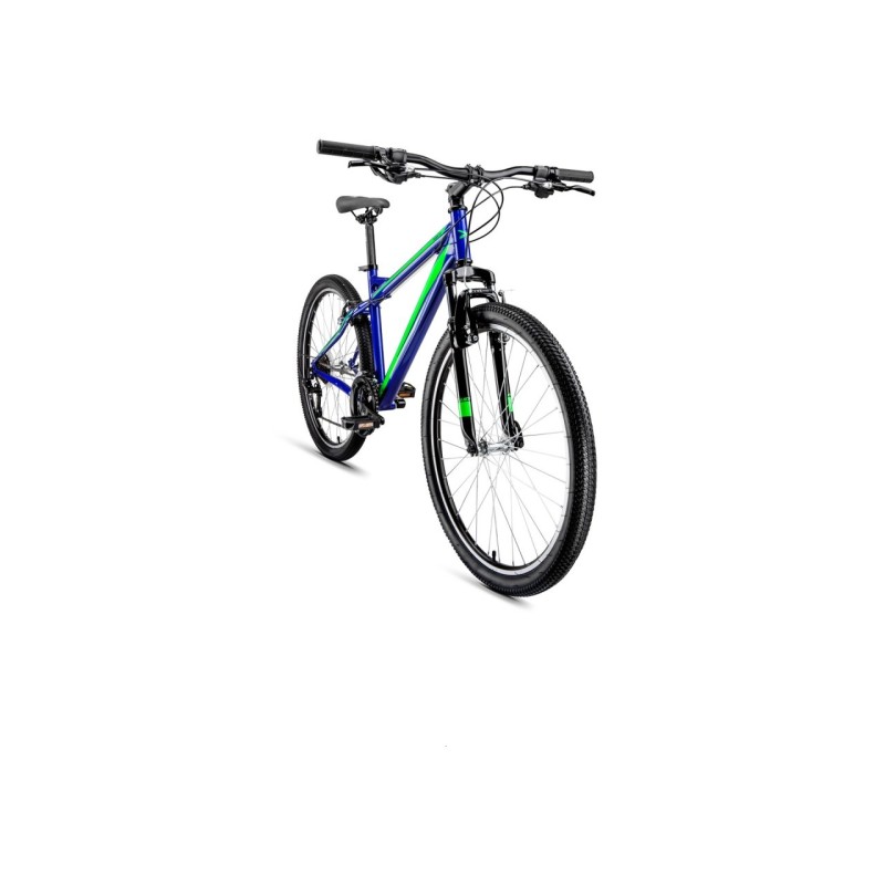 Велосипед горный Forward Flash 1.0 26 ( 21 скорость,рост 17 ) синий/ярко-зеленый