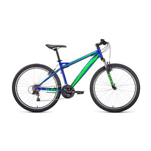 Велосипед горный Forward Flash  1.2 26 ( 21 скорость,рост 15 ) синий/ярко-зеленый