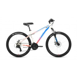 Велосипед горный Forward Flash 2.0 D 26 ( 21 скорость, рост 15 ) белый/голубой