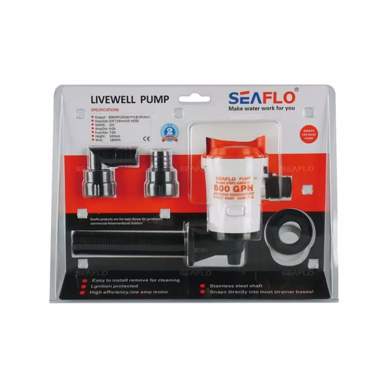 Помпа аэраторная SeaFlo SFBP1-G800-05, 50,4 л/мин