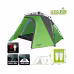 Палатка кемпинговая автоматическая Norfin Pike 2 NF, 2-местная, 215х215х125 см, зеленый/серый