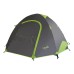 Палатка туристическая Norfin Smelt 2 Alu NF, 2-местная, 260х215х120 см, серый/зеленый
