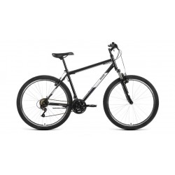 Велосипед Altair MTB HT 27,5" 1.0, 21 скорость, рост 17", черный/серебристый