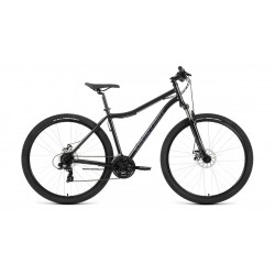 Велосипед Forward Sporting  2.2 D 29" , 21 скорость, рост  21", черный/темно-серый