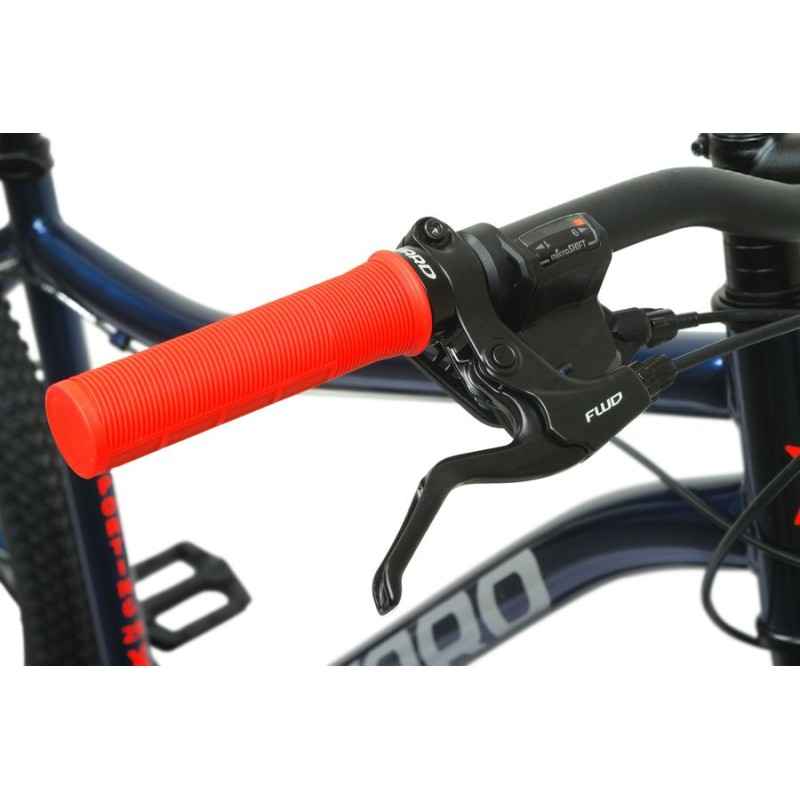 Велосипед Forward Sporting X 29", 9 скоростей, рост 17", темно-синий/красный 