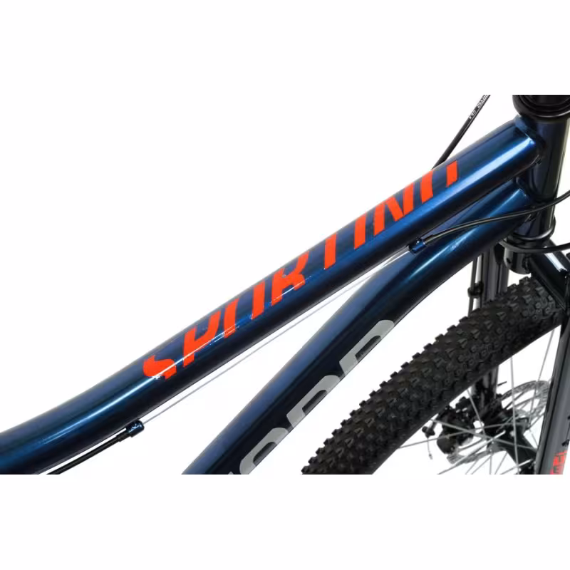 Велосипед Forward Sporting X 29", 9 скоростей, рост 17", темно-синий/красный 