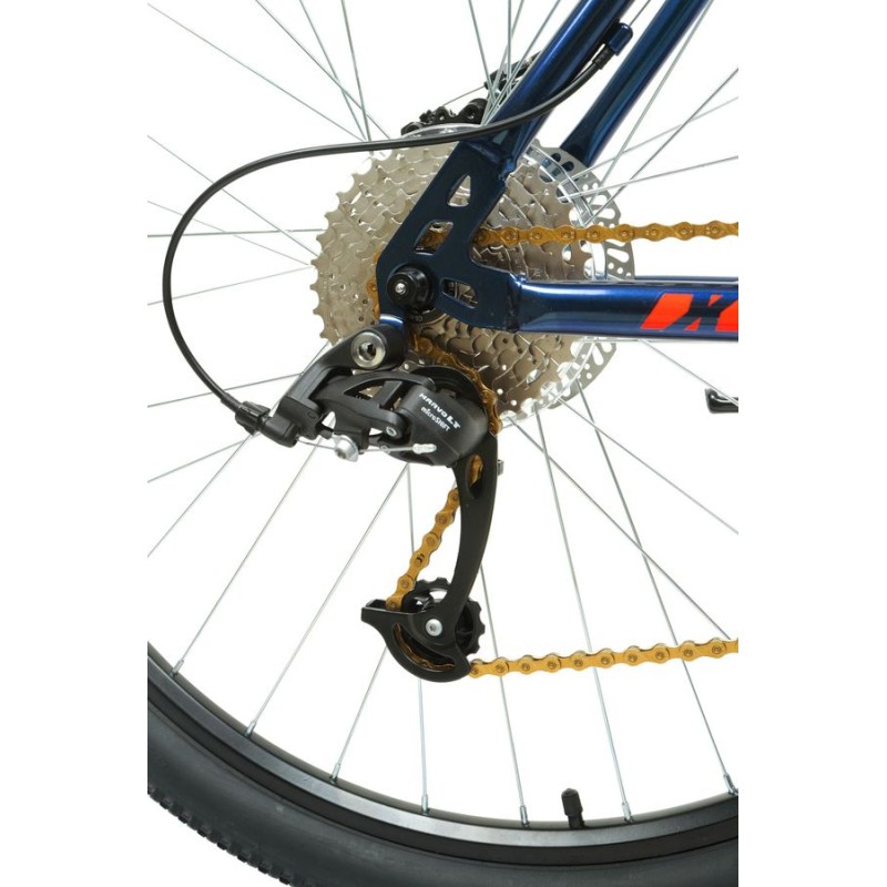 Велосипед Forward Sporting X 29", 9 скоростей, рост 17", темно-синий/красный 