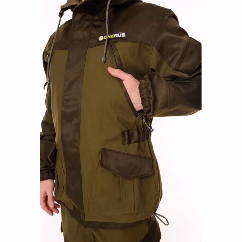 Костюм мужской OneRus Горный, ткань Палатка, хаки, размер 48-50 (М), 182-188 см