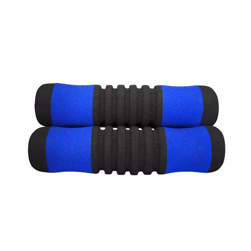 Грипсы для велосипеда Hualong HL-GR21, 120 мм, синий/черный