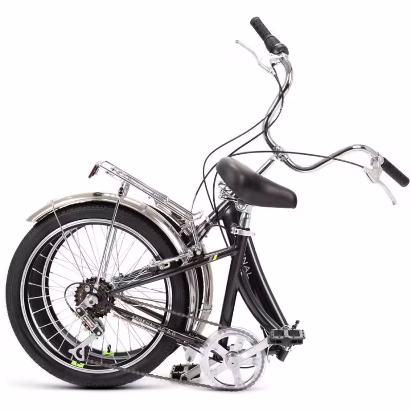 Велосипед складной Forward Arsenal 20 2.0, черный/зеленый