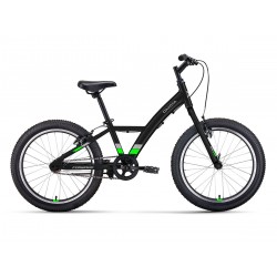 Велосипед  Forward Dakota 20 1.0, черный/ярко-зеленый