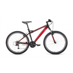 Велосипед горный Forward Flash 26 1.0, рама 15", черный/красный