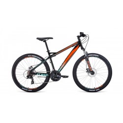 Велосипед горный Forward Flash 26 2.2 D черный, оранжевый