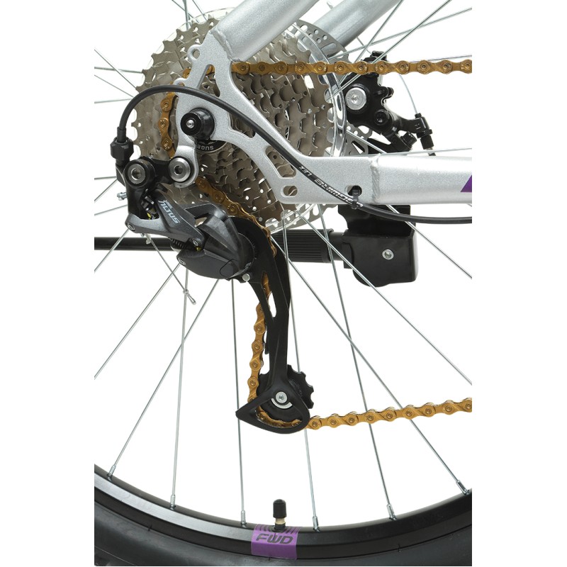 Велосипед горный Forward Sporting XX 29, серебристый/фиолетовый