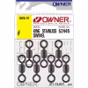 Вертлюг Owner King Stainless Swivel black 52445-06, №6, 14 шт