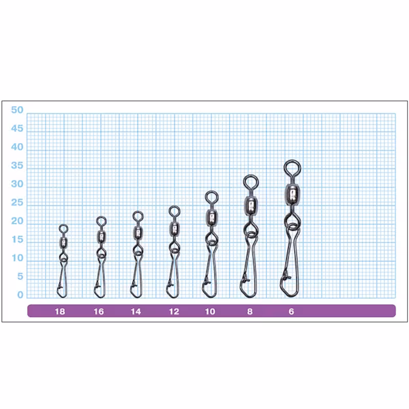 Вертлюг Owner Hooked Snap Swivel 52567 №6, 30 кг, 8 шт