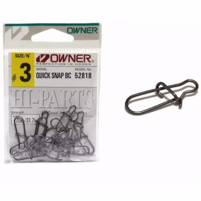 Вертлюг Owner Quick Snap BC 52818 №3, 31,7 кг, 15 шт 