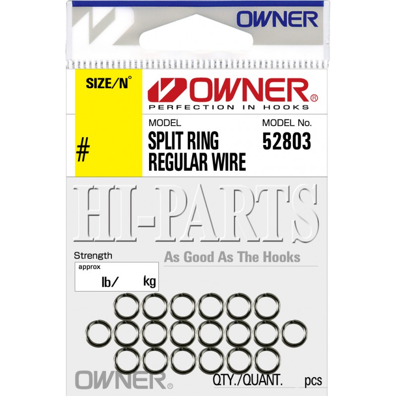 Кольцо заводное Owner Sprit Ring Regular Wire 52803-04, № 4, 18 шт