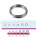 Кольцо заводное Owner Split Ring Regular nickel 52811-02, № 2, 20 шт