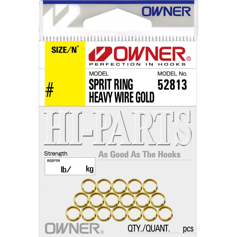 Кольцо заводное Owner Sprit Ring Regular gold 52813-03, № 3, 16 шт
