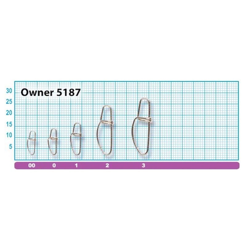 Вертлюг Owner Cross Lock Snap 5187 №00, 24 кг, 10шт