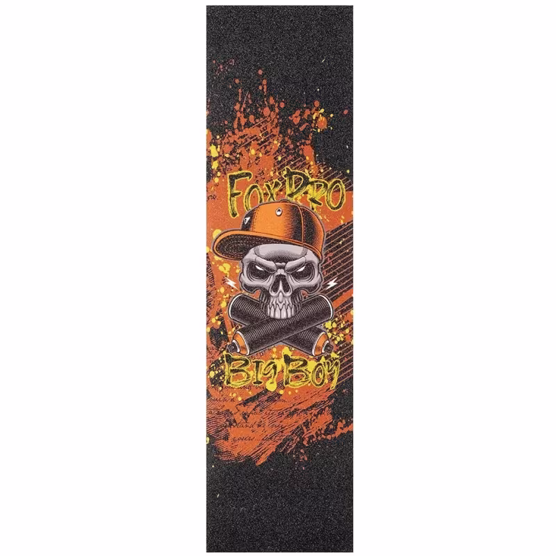 Шкурка (наклейка на деку) для самоката Fox Bigboy, 560х150 mm, черный
