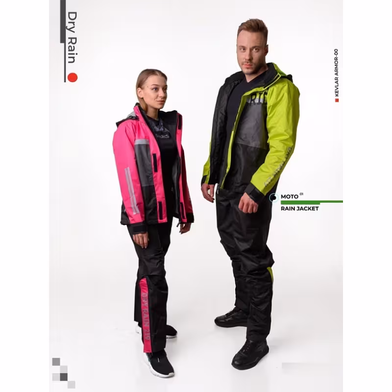 Куртка-дождевик мужская Starks Dry Rain, мембрана, желтый/серый, размер L, 182 см