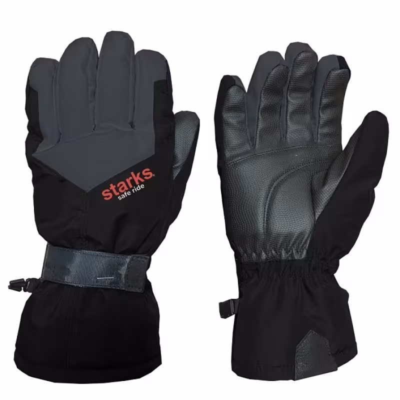 Перчатки зимние Starks S1, черный/серый, размер L