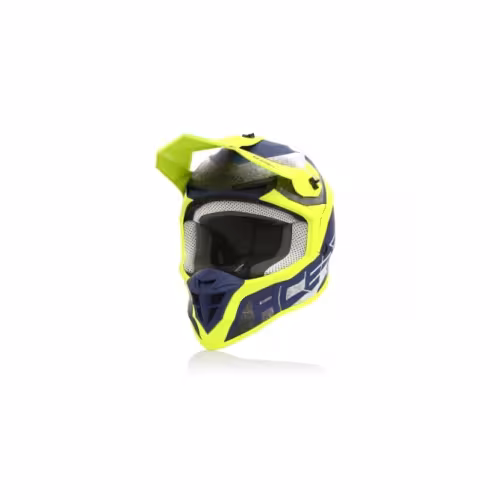 Мотошлем Acerbis Linear, желтый/синий, размер L